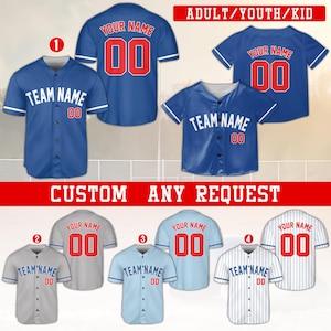 Personalized Baseball Jersey, Custom Name, Number Baseball Jersey Uniform, Game Day Baseball Season, Baseball Lover Gift