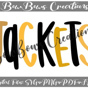 Jackor svarta och guldiga skolsporter PTA PTO sublimeringsdesign // gul digital nedladdning // leopard och prickar handritade // värmepress PNG