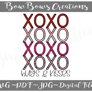 XOXO Hugs and Kisses Sublimation Design // Wallen Valentine Day Digital Download // Leopard Valentine&#39;s // A Sub Heat Press PNG