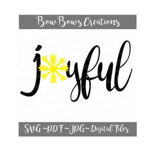 Fröhliche Schneeflocke Digital geschnitten Datei / / SVG-Vinyl-Auto-Fenster-Aufkleber / / Aufkleber / / Monogramm Tag / / Laptop Aufkleber / / Label