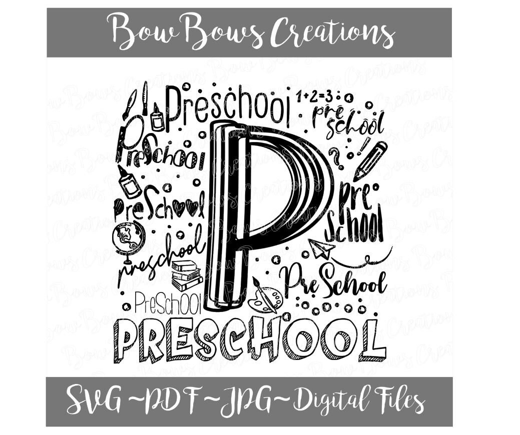 Download Teacher Preschool Typography Cut File Teach Apple Svg Vinyl Etsy