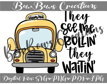 Bus Driver Aide School Bus Sublimation Design // Retro Digital Download // Back To School // Outline Heart Heat Press PNG
