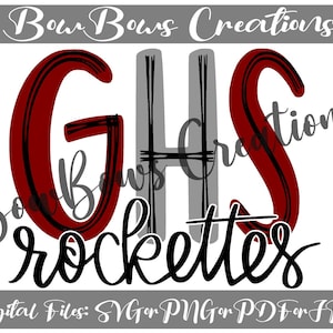 Rockettes Rockets Dance Band Sublimation Design // Sports Digital Download // Drumline Color Guard Hand Drawn // Football Heat Press PNG