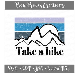 Take A Hike Outer Banks Sublimation Design //  Digital Download // Hiking Sunset Vintage // Heat Press PNG