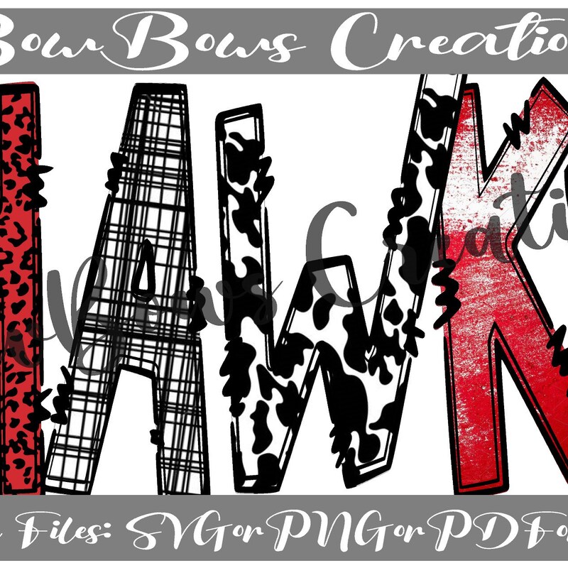 Black Hawk Letters - Etsy