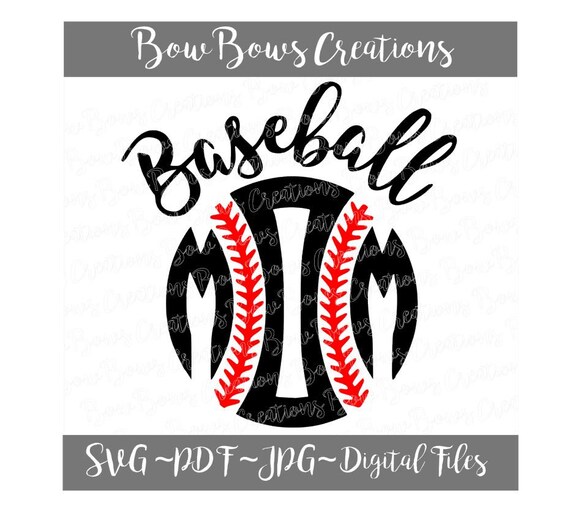 Download Baseball Mom Digital File Baseballs Seam Svg Vinyl Car Etsy