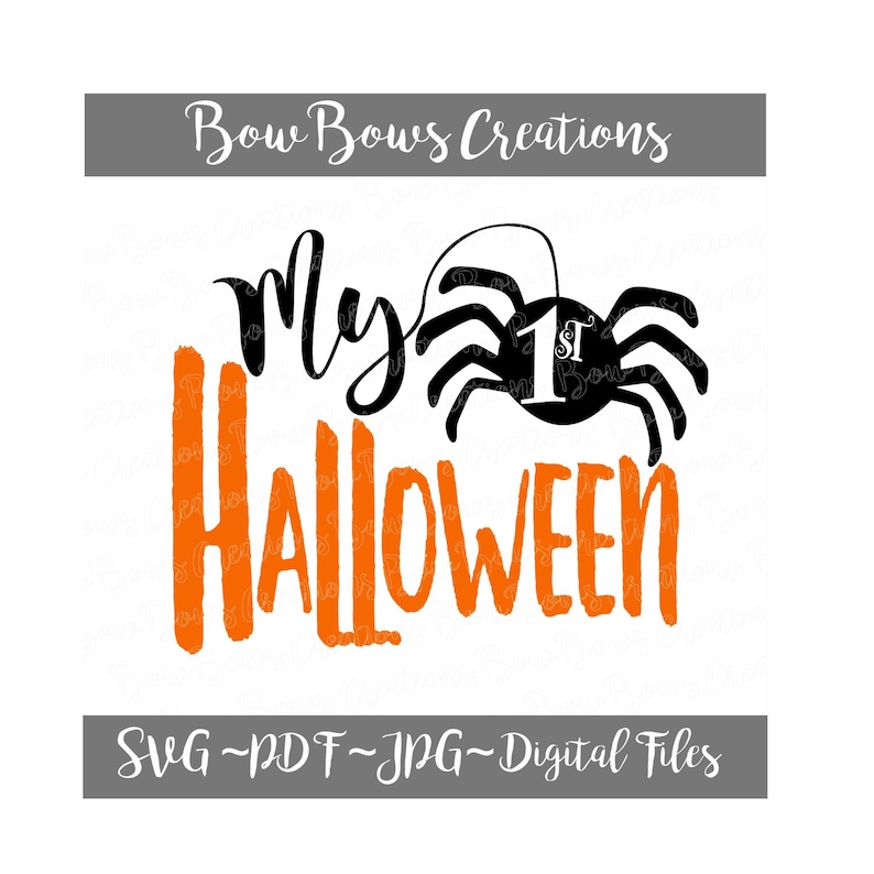 Download Clip Art My First Halloween Fall Digital Cut File Svg Vinyl Car Window Sticker Decal Monogram Tag Laptop Decal Baby 1st Art Collectibles
