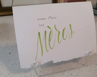 Bonne fetes des meres- mother's day card