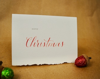 Merry Christmas (type and calligraphy)