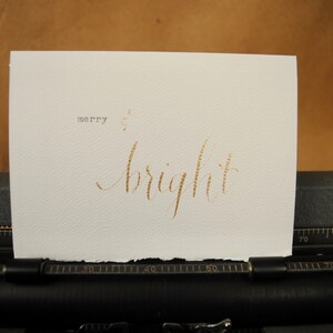 Merry & Bright (typographie et calligraphie)