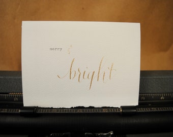 Merry & Bright (type and calligraphy)