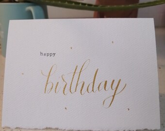 Happy Birthday (type and calligraphy)