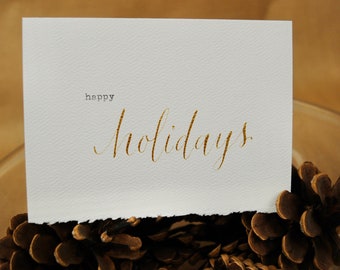 Happy Holidays (type and calligraphy)