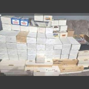 Enorme gemengde sportkaartopberger Estate Vintage kaarten - BCW 300 count box vol