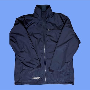 Vintage Columbia men&#39;s double jacket navy blue size XL