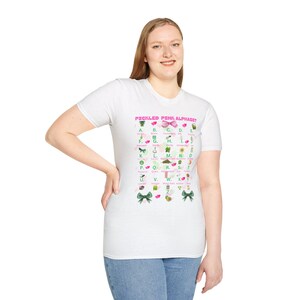 Pickle Lovers T-Shirt, Alphabet Chart Gift, Unisex Softstyle Tee, Novelty Shirt, Pickle Gift for Men and Women