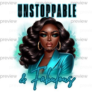 Imparable et fabuleux, illustration numérique, confiance et glamour, art numérique de la reine noire - Empowerment Boss, fête des mères PNG