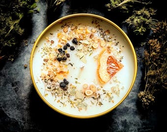 Winter Wellness Soy Candle: Ginger, Cinnamon, Lemon & Jasmine