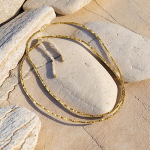 Minimalist Pyrite Necklace - Unique Gemstone Choker - Statement Jewelry for Women