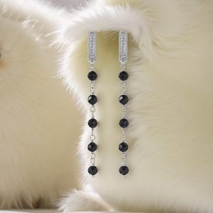輝くスピネルのダングルイヤリング - ハンドメイドの宝石ジュエリー - ステートメントジェムストーンダングル