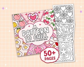 Mandala Coloring Book, 50+ Easy Pages, Teen & Adult (Digital Download PDF)