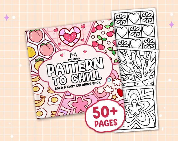 Mandala Coloring Book, 50+ Easy Pages, Teen & Adult (Digital Download PDF)