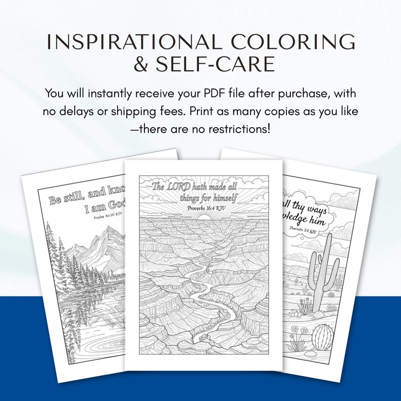 USA 250th Anniversary Coloring Pages: Bible Verses (digital PDF) - Etsy