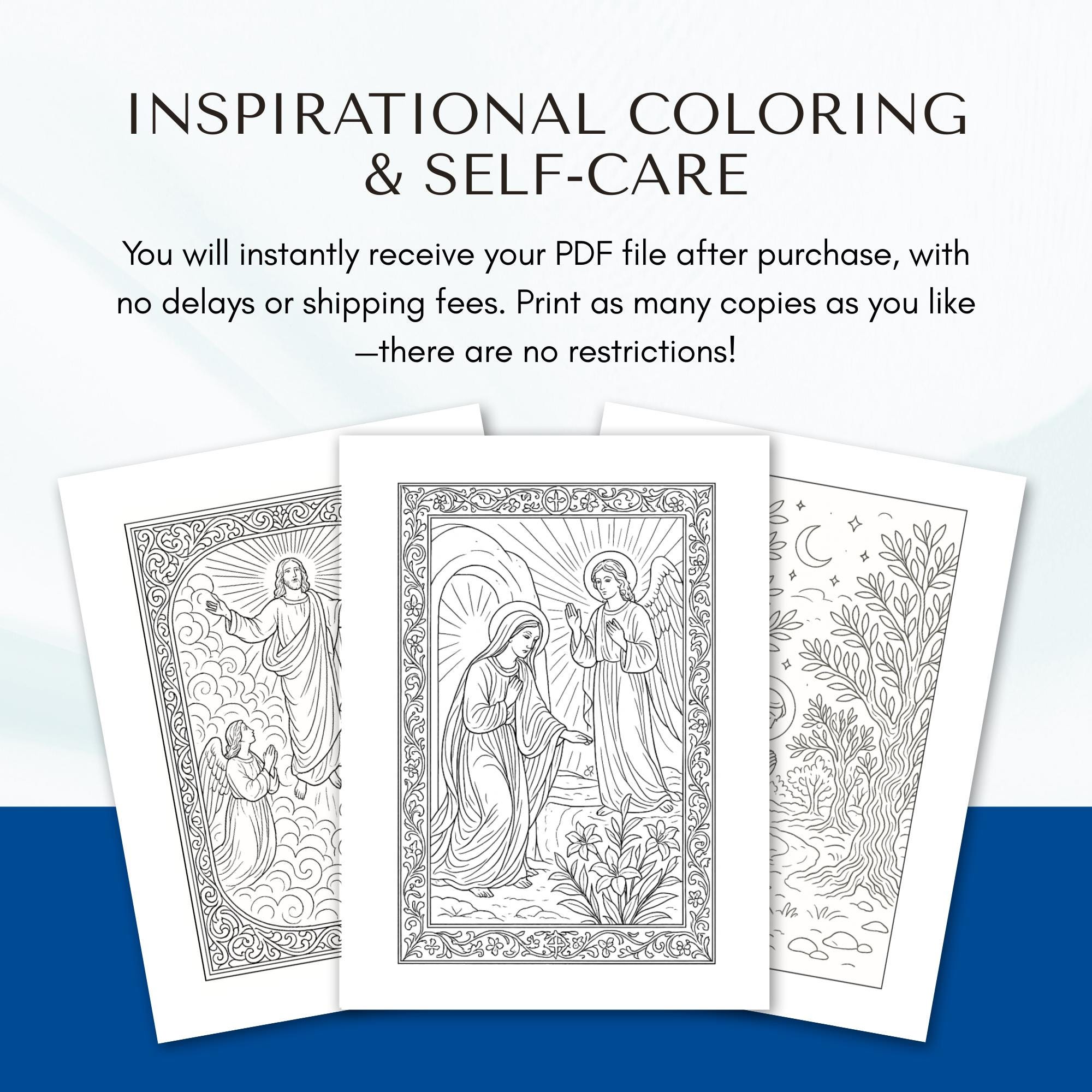 Christian Easter Coloring Pages for Adults: 10 Religious Spring ...