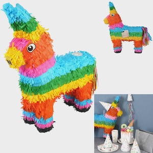Färgglad lama-piñata – 55 cm ren festglädje!