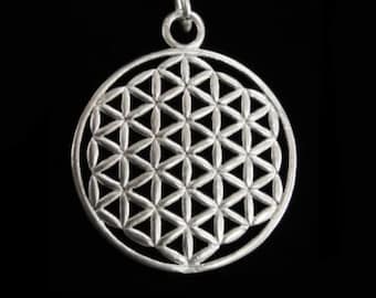 Flower of Life Silver Pendant