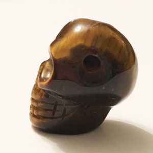 Tiger&#39;s Eye Skull Bead