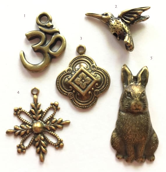 Antiqued Finish Snowflake Pendant Charm Antiqued Finish Snowflake Pendant Charm