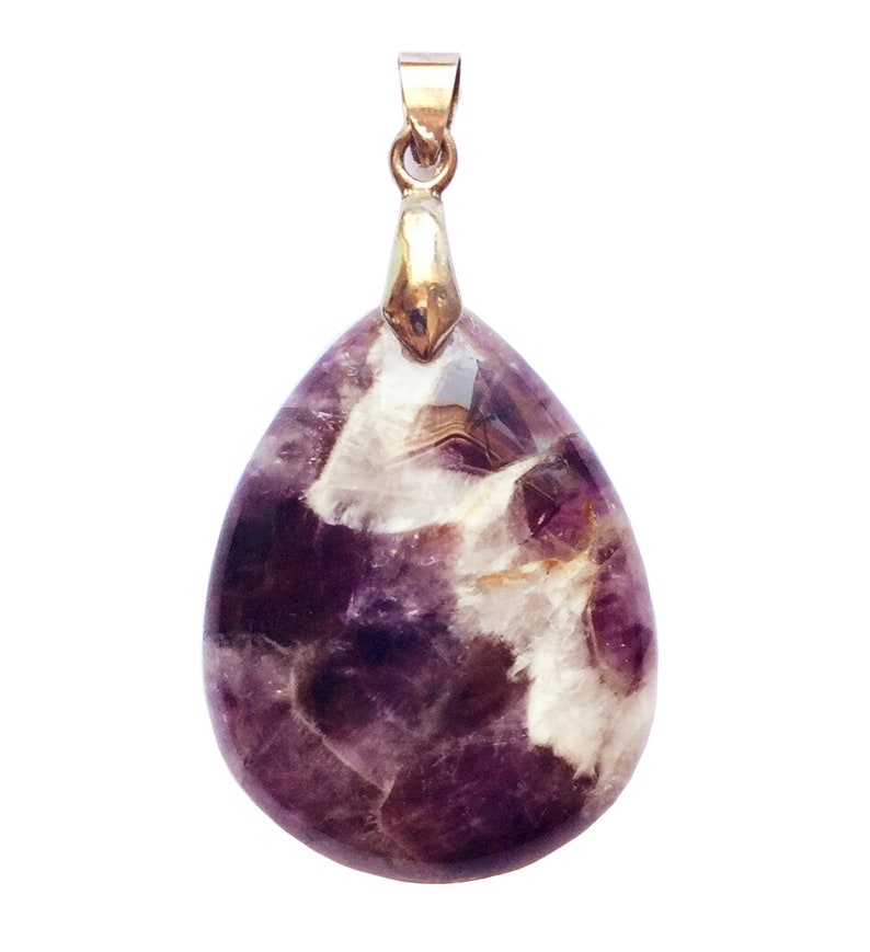 Amethyst and Quartz Druzy Pendant Reduced price for chip on back side.