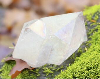 Angel Aura Quartz Crystal 1-1/4 Inch Double Point