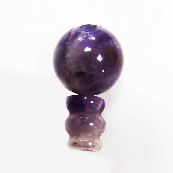 Amethyst Mala Guru Bead for Stringing Your Own Mala