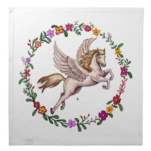 Flying Pegasus Cotton Tarot Cloth