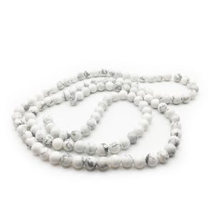 Howlite Round Beads 8mm 37&quot; Strand