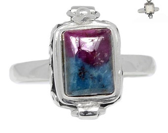 Ruby Kyanite Ring size 7 Poison Ring