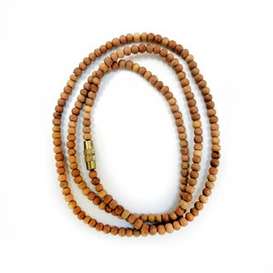 3mm Sandalwood Beads 19 inch length