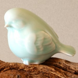 Celadon Porcelain Bird Figurine No. 4