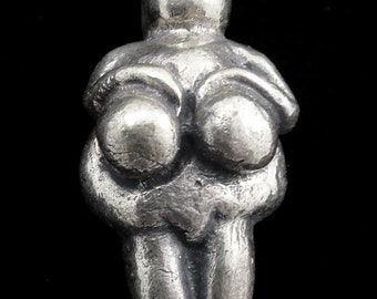 Goddess Silver Plate Brass Charm