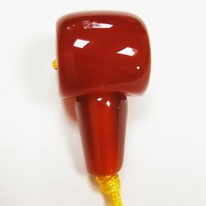 Carnelian 12mm Barrel Guru Bead 9mm for stringing your own mala