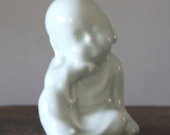 Jizo the Guardian of Children Celadon Glaze