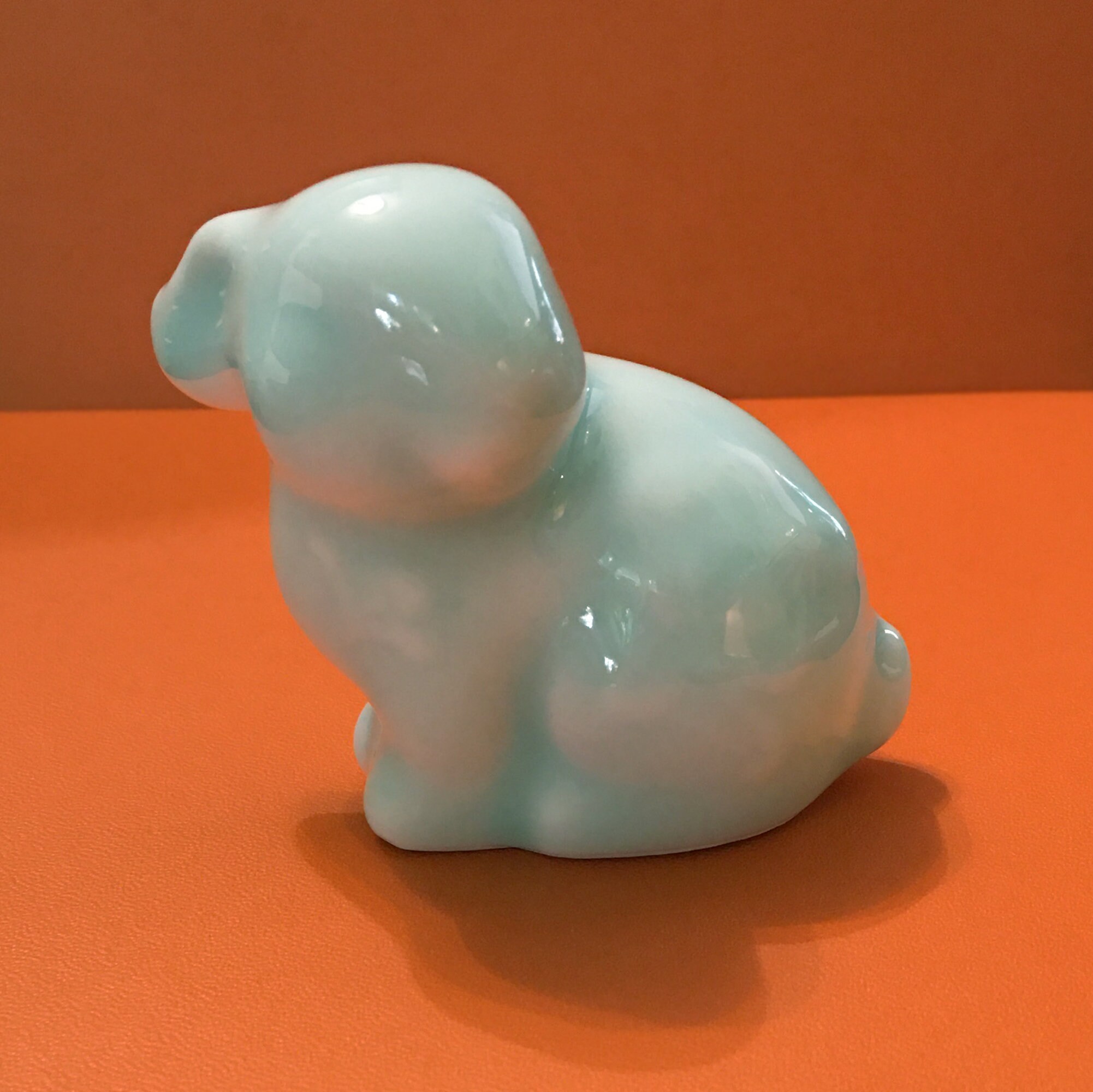 Porcelain Chinese Pattern Rabbit Chinese Year of the Rabbit Figurine Celadon Glazed Porcelain - Etsy