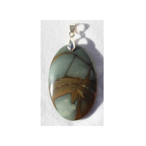 Multi-Colored Picasso Stone Pendant with striking markings