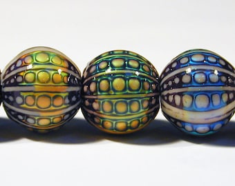 Strand of 10 Sea Orb Color-Changing Mirage 12mm Beads