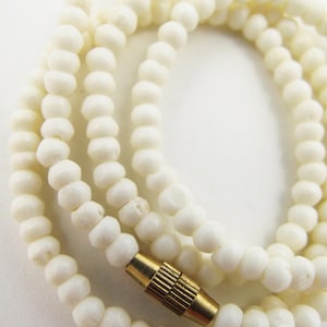 20&quot; Water Buffalo Bone 3mm Bead Necklace