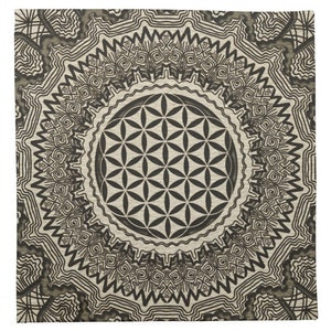 Mandala Flower of Life Meditation Cloth for Prosperity