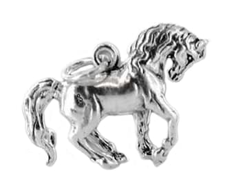 Arabian Horse Charm of Solid Sterling Silver
