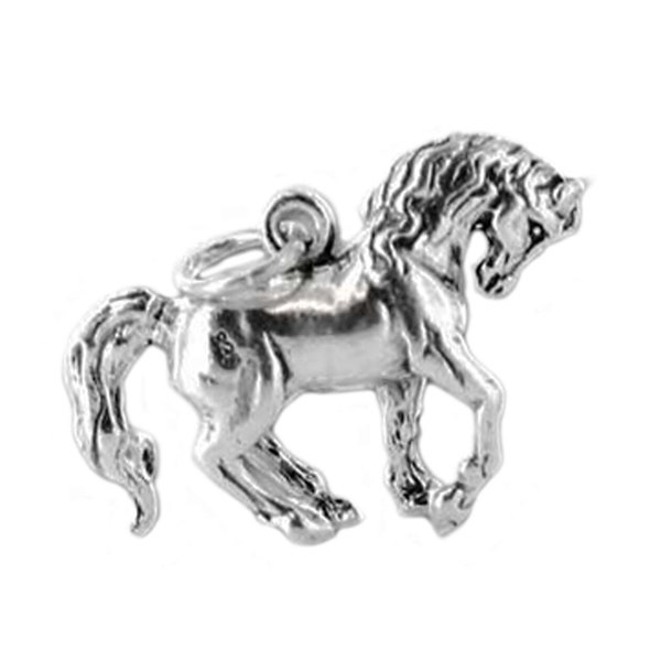 Arabian Horse Charm of Solid Sterling Silver